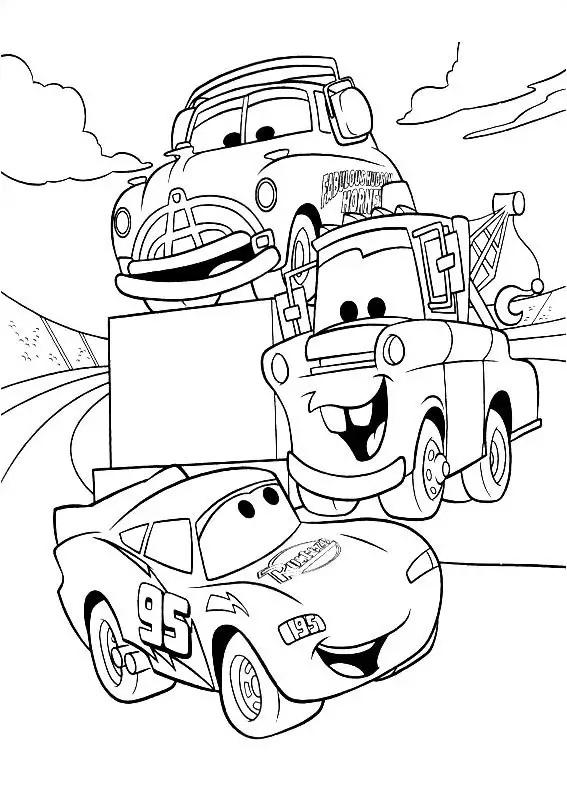 Cars Coloring in Pages 8