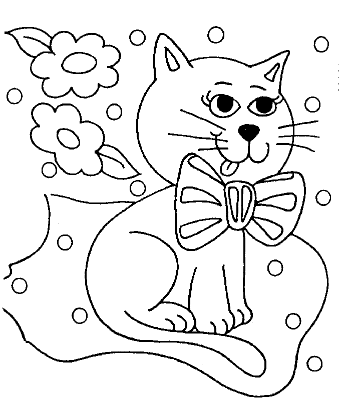 Cat Coloring in Pages 5