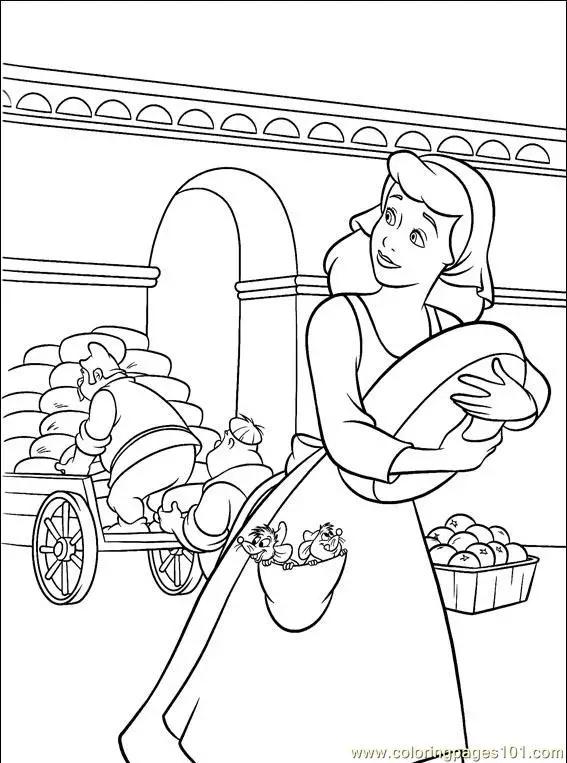 Cinderella 3 Coloring in Pages 1