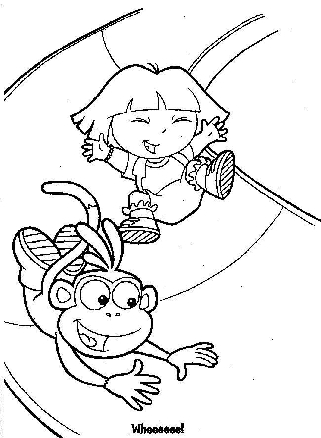 Dora The Explorer Coloring in Pages 1