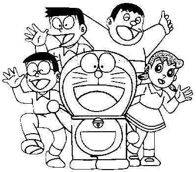 Doraemon on Doraemon Coloring In Pages For Your Children