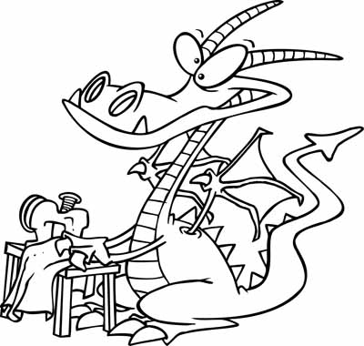 Dragon Coloring Pages on Dragon Coloring In Pages   Dragon Coloring