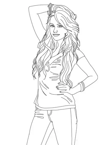 Hannah Montana Coloring Pages on Hannah Montana Coloring In Pages 9 Jpg