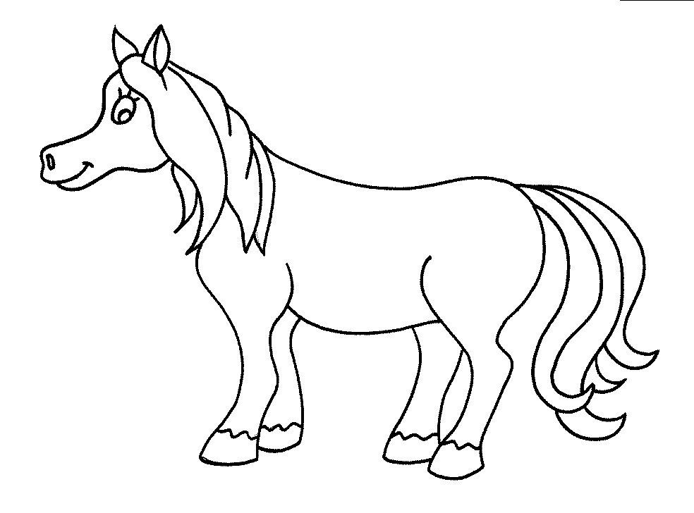 Horse Coloring in Pages 7