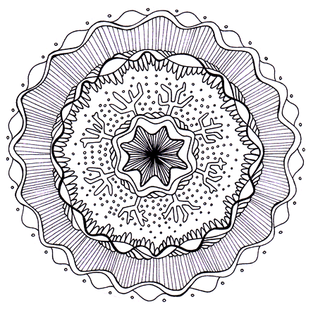 Mandala Coloring in Pages 7
