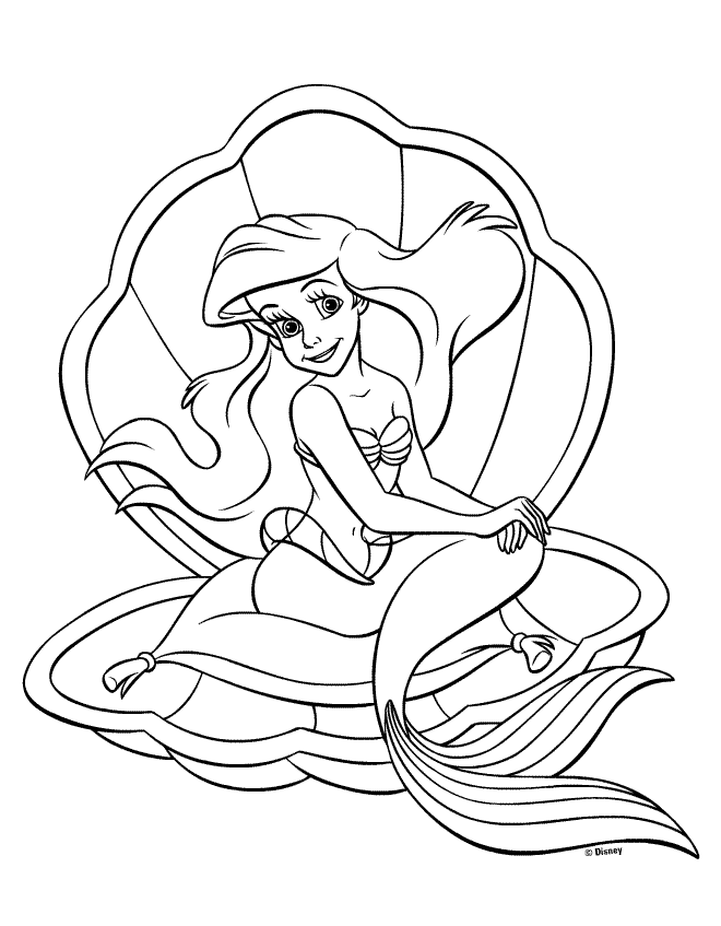 Mermaid Coloring in Pages