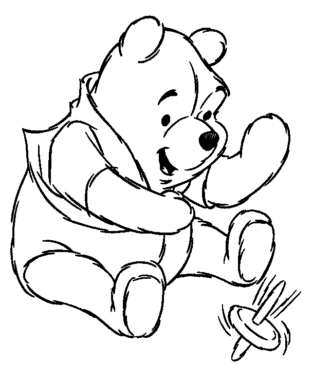 Pooh Coloring in Pages 8