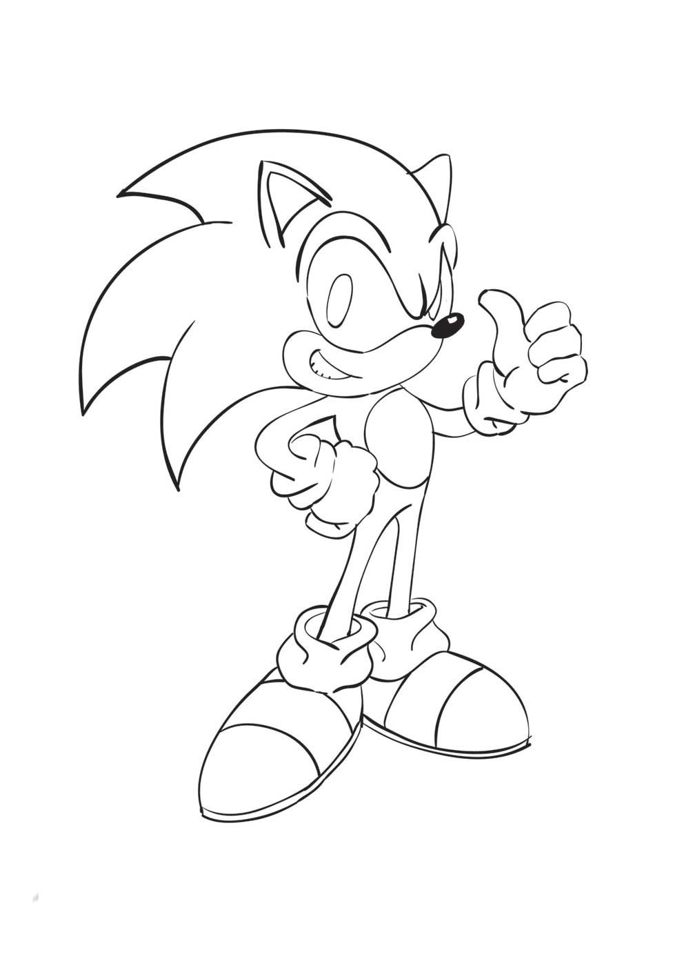 Sonic Coloring in Pages 9