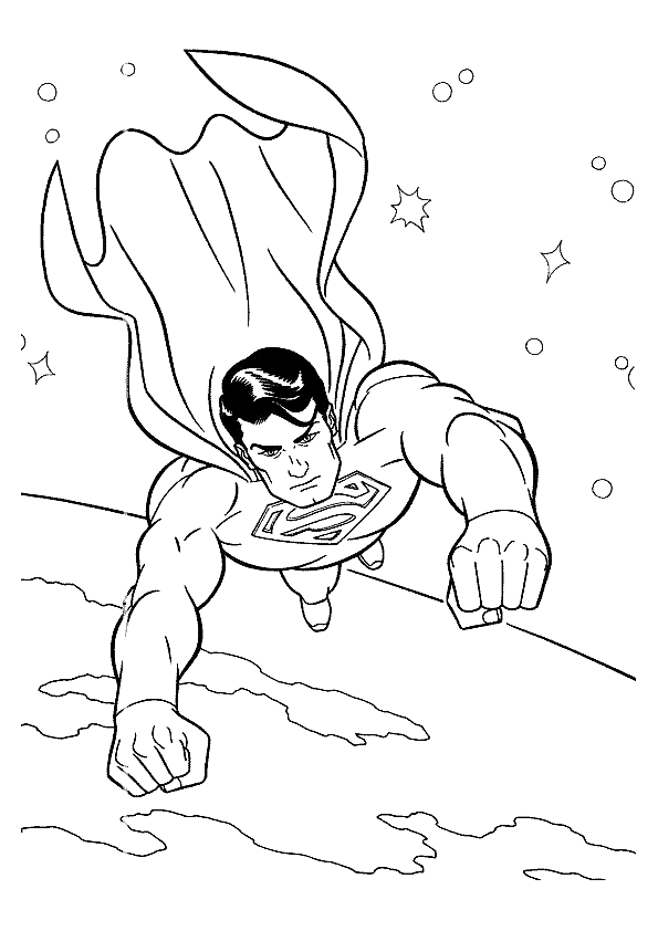 Superhero Coloring in Pages 8