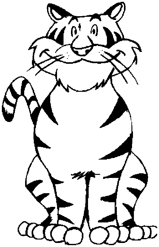 Tiger Coloring in Pages 12