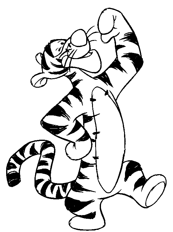 Tigger Coloring in Pages 6