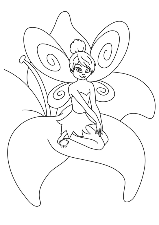 Tinkerbell Coloring in Pages to Print 6