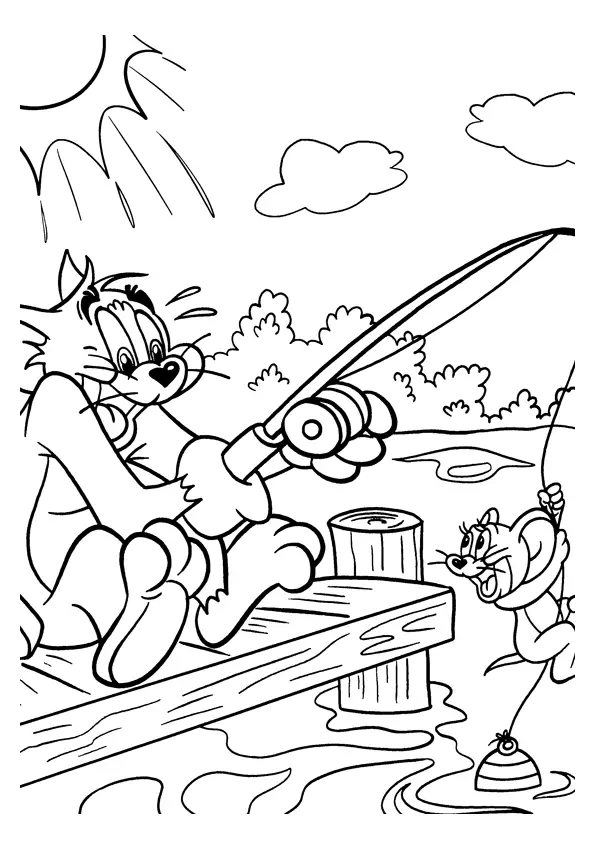 tom and jerry coloring pages for kids. Tom and Jerry The Movie