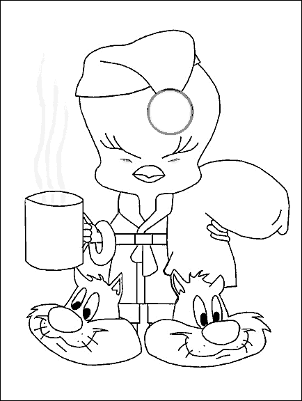 Tweety Bird Coloring in Pages 10