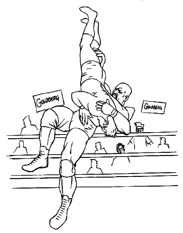WWE Coloring in Pages 4