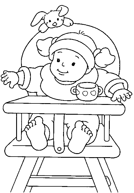 Baby Coloring in Pages 10