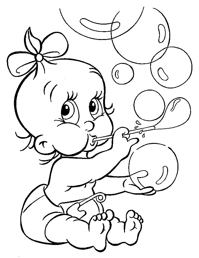 Baby Coloring in Pages 12
