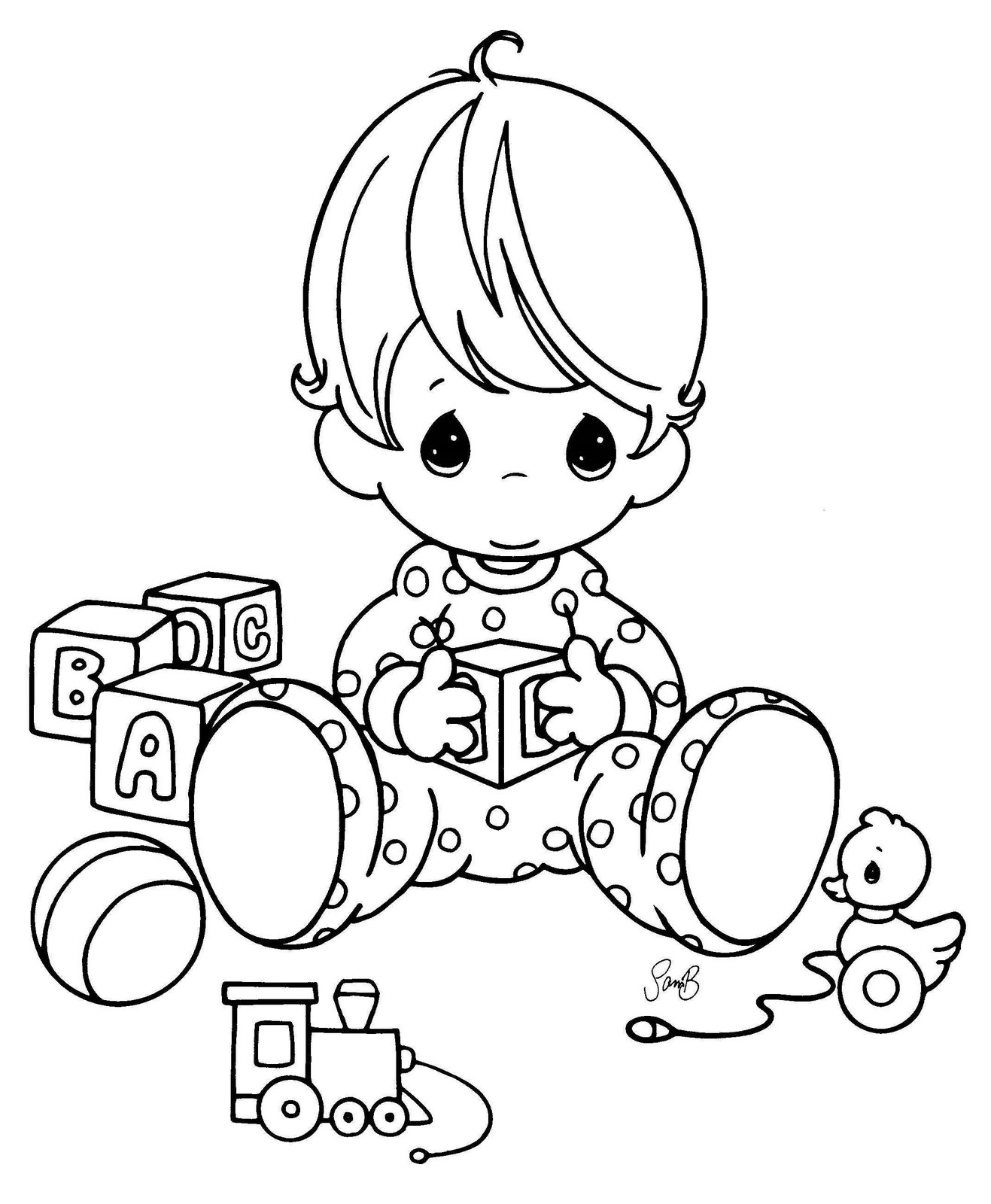 Baby Coloring in Pages 5