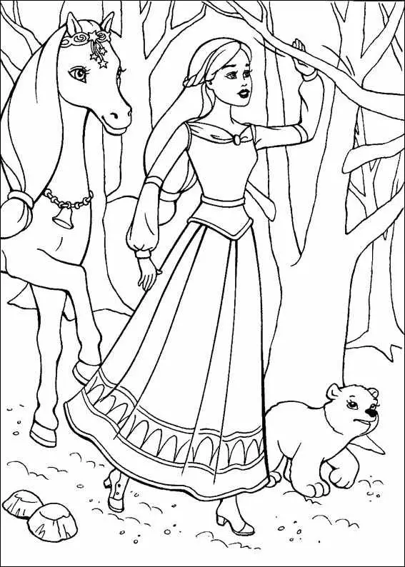 Barbie and The Magic Pegasus Coloring in Pages 11