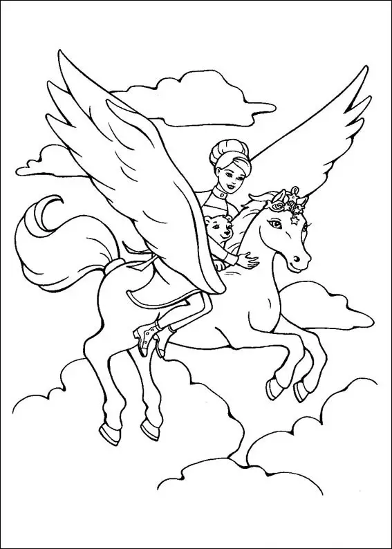 Barbie and The Magic Pegasus Coloring in Pages 14