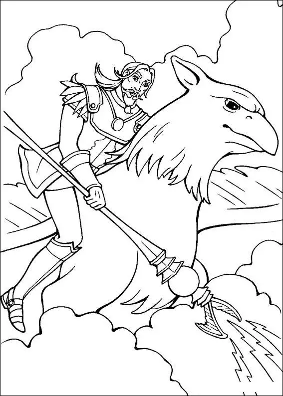Barbie and The Magic Pegasus Coloring in Pages 2