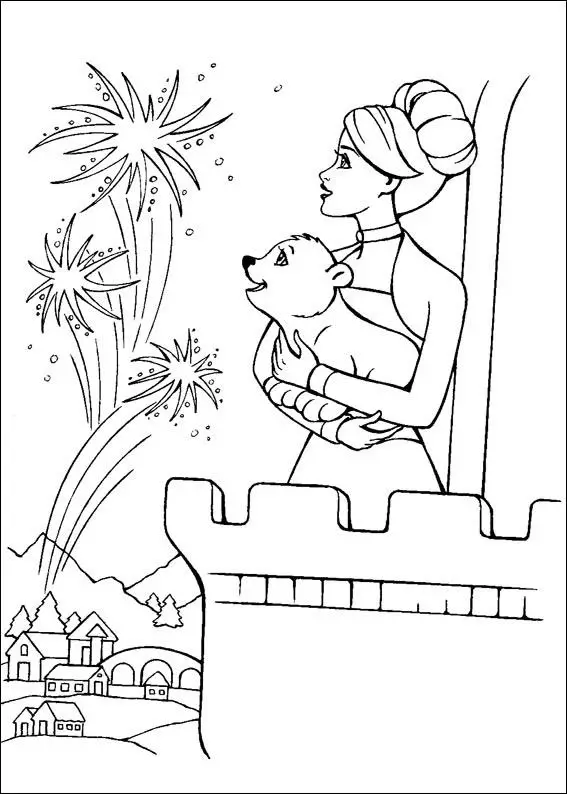 Barbie and The Magic Pegasus Coloring in Pages 3