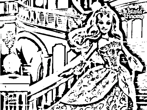 Barbie as The Island Princess Coloring in Pages 1