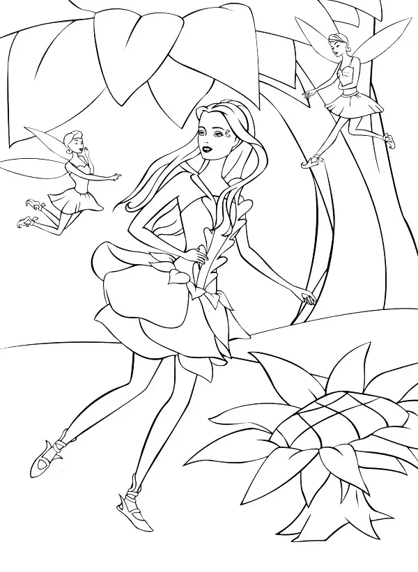 Barbie Fairytopia Coloring in Pages 1
