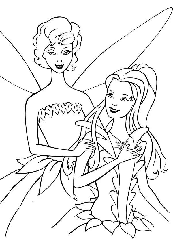 Barbie Fairytopia Coloring in Pages 8
