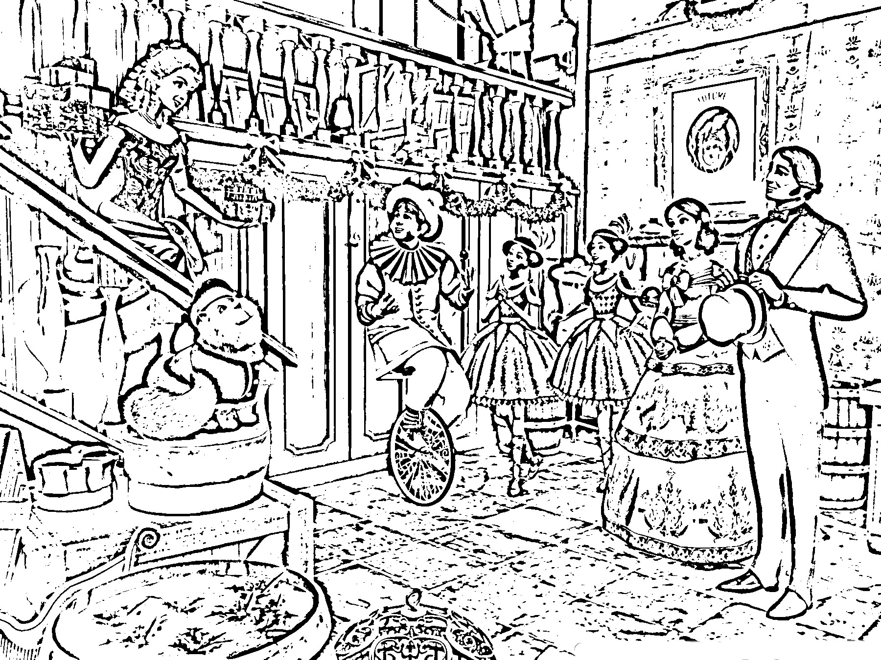 Barbie in a Christmas Carol Coloring in Pages 3