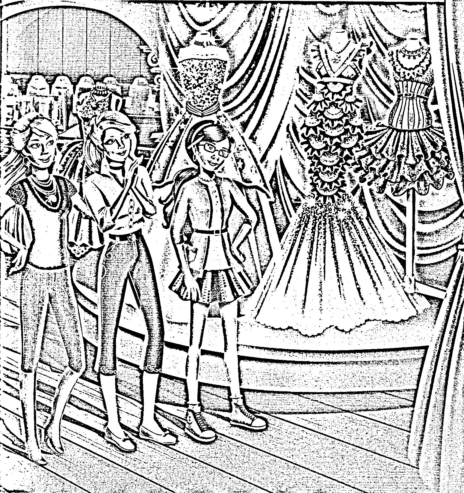 Barbie in a Fashion Fairytale Coloring in Pages 6