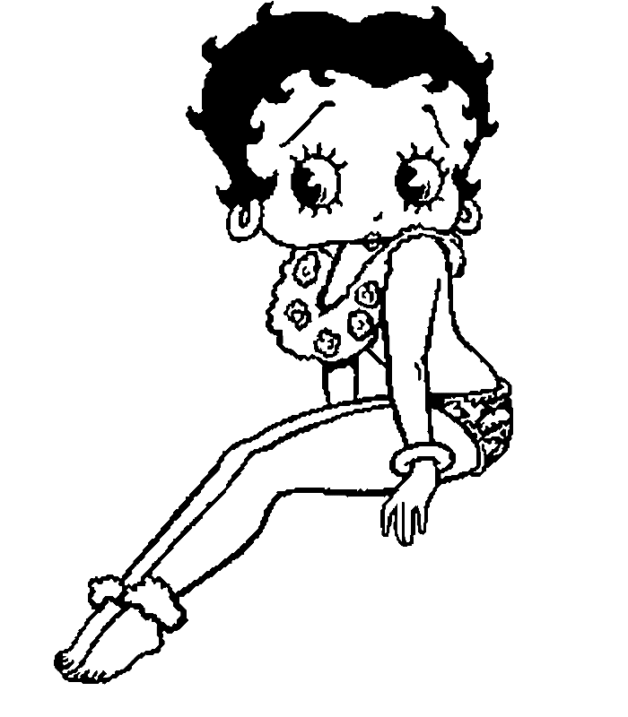 Betty Boop Coloring in Pages 10
