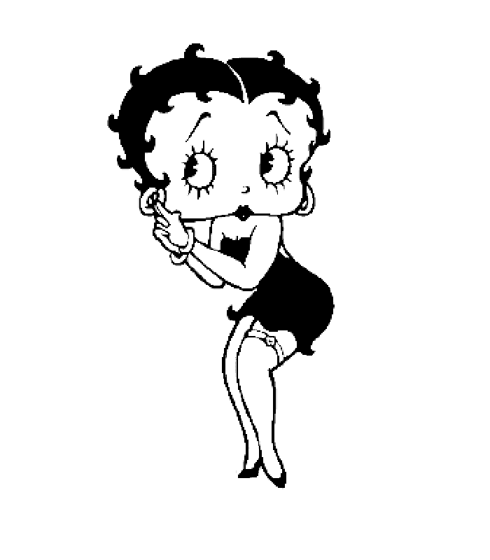 Betty Boop Coloring in Pages 11