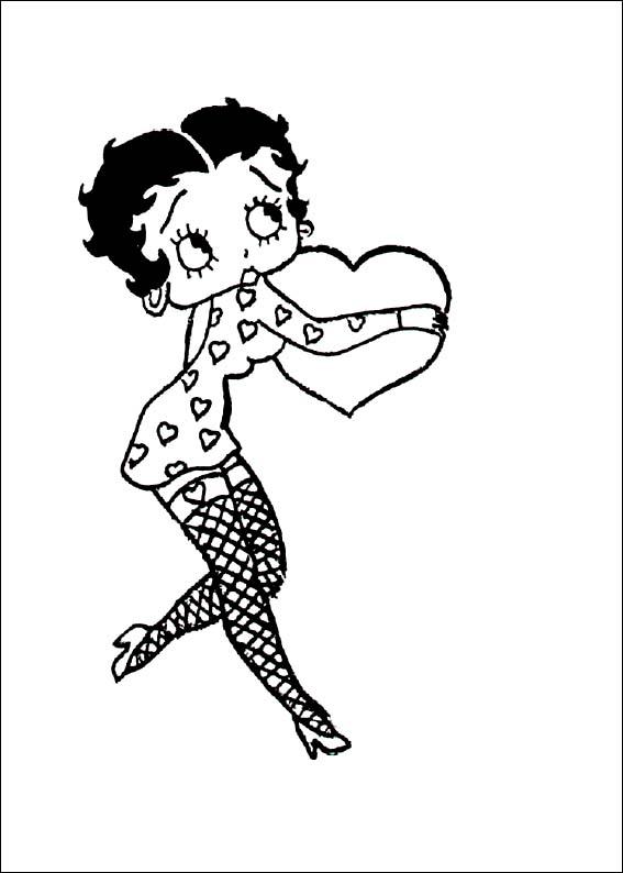 Betty Boop Coloring in Pages 4