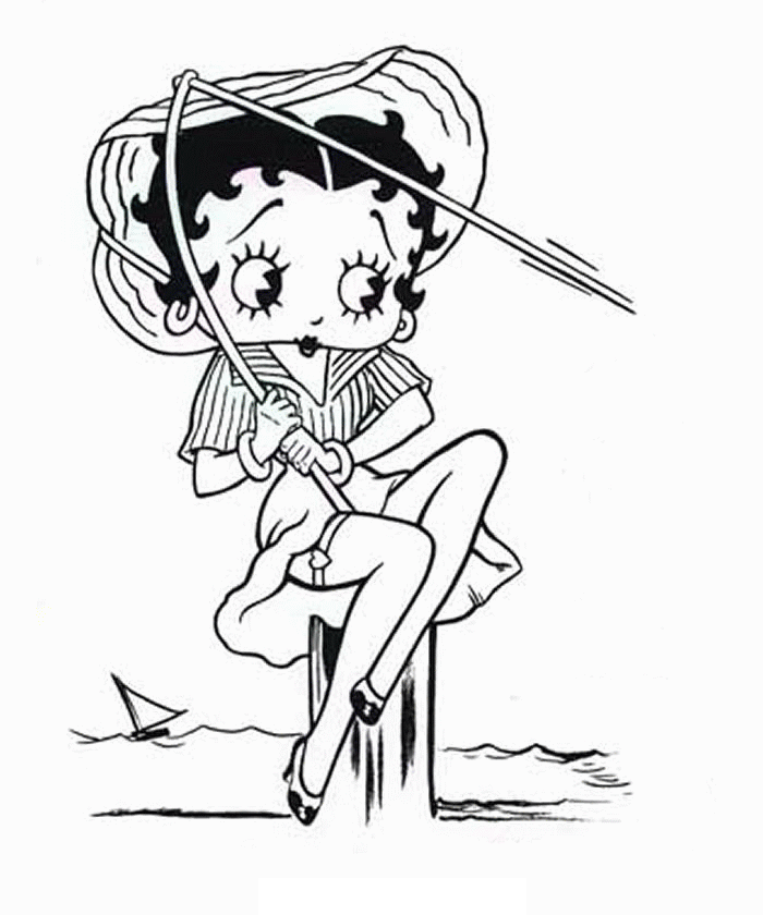 Betty Boop Coloring in Pages 9