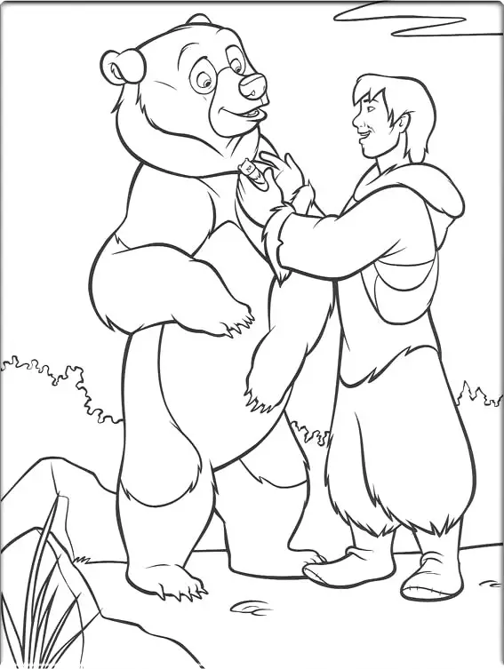 Brother Bear Coloring in Pages 1