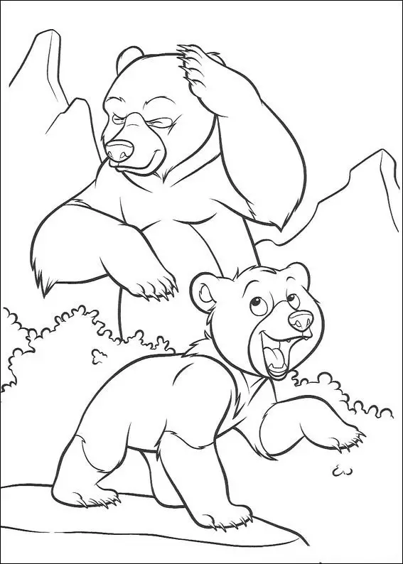 Brother Bear Coloring in Pages 11