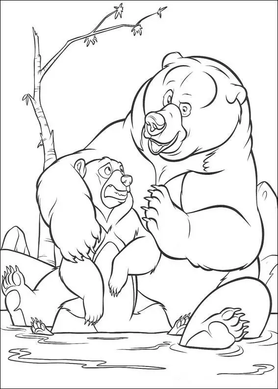 Brother Bear Coloring in Pages 2