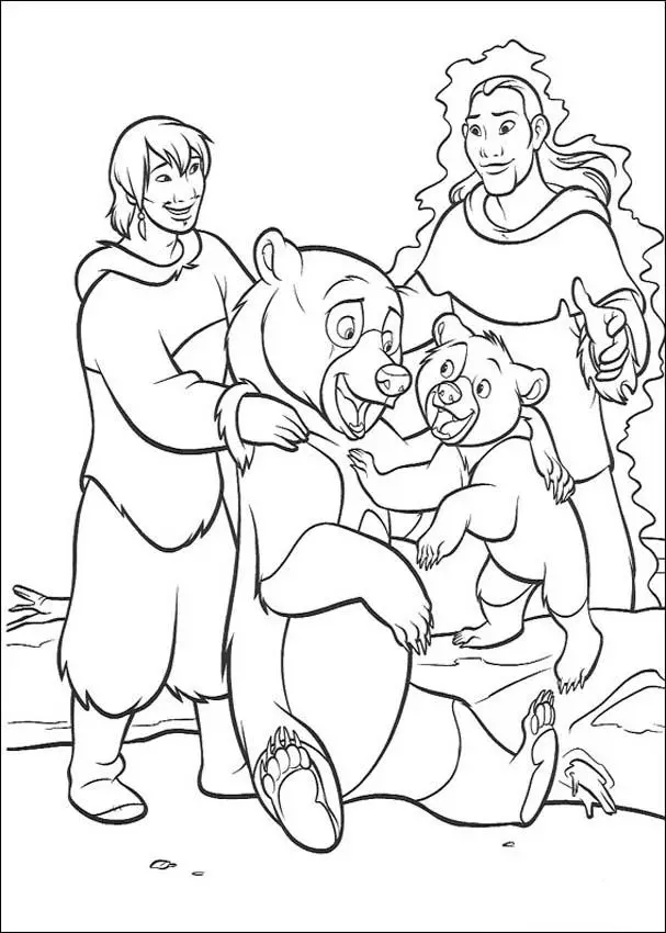 Brother Bear Coloring in Pages 8