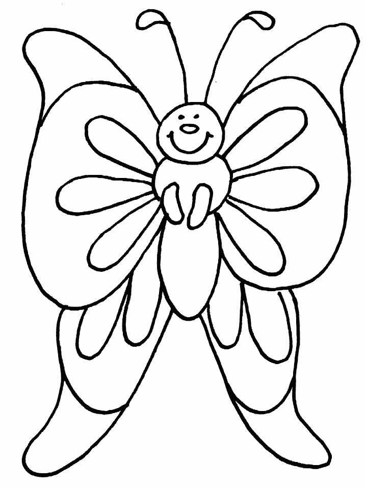 Butterfly Coloring in Pages 9