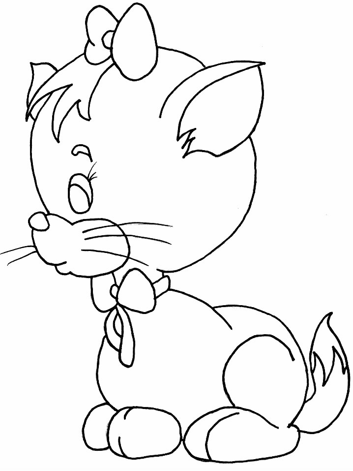 Cat Coloring in Pages 3