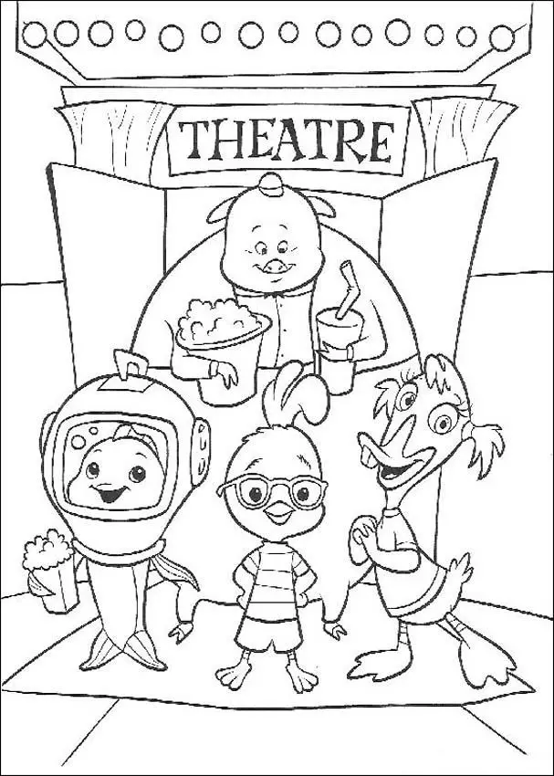 Chicken Little Coloring in Pages 4