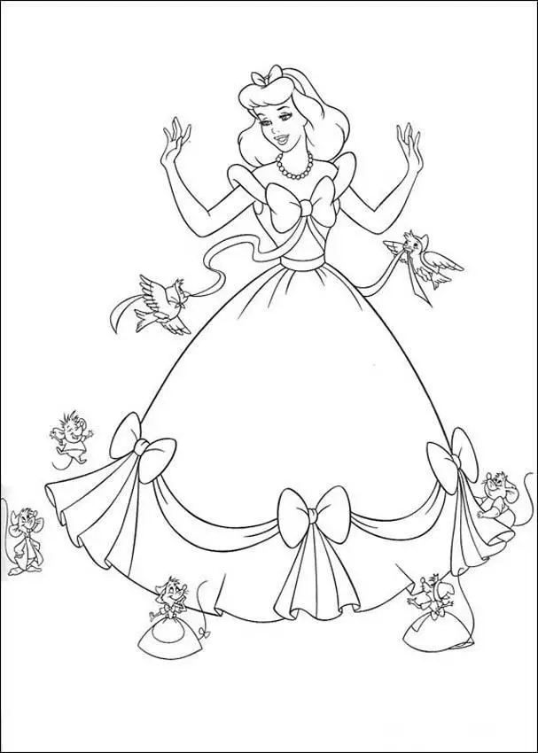 Cinderella 3 Coloring in Pages 3