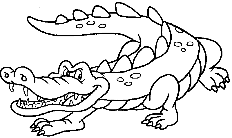 Crocodile Coloring in Pages 3