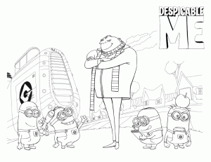 Despicable Me Coloring in Pages 7