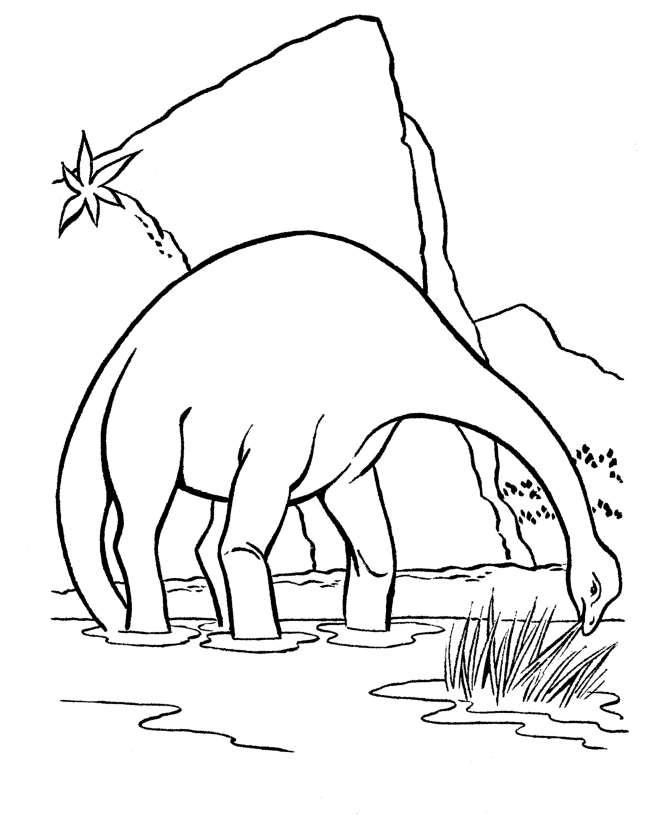 Dinosaur Coloring in Pages 10