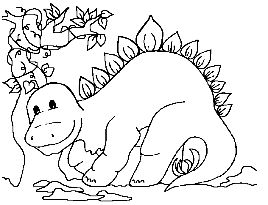 Dinosaur Coloring in Pages 7