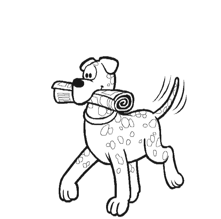 Dog Coloring in Pages 10