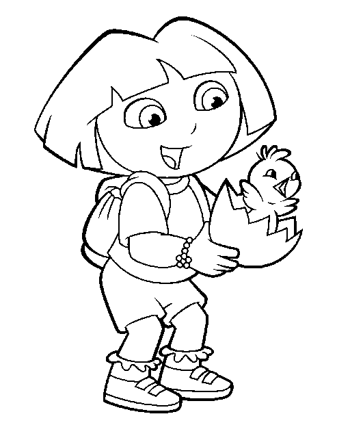 Dora Coloring in Pages 1