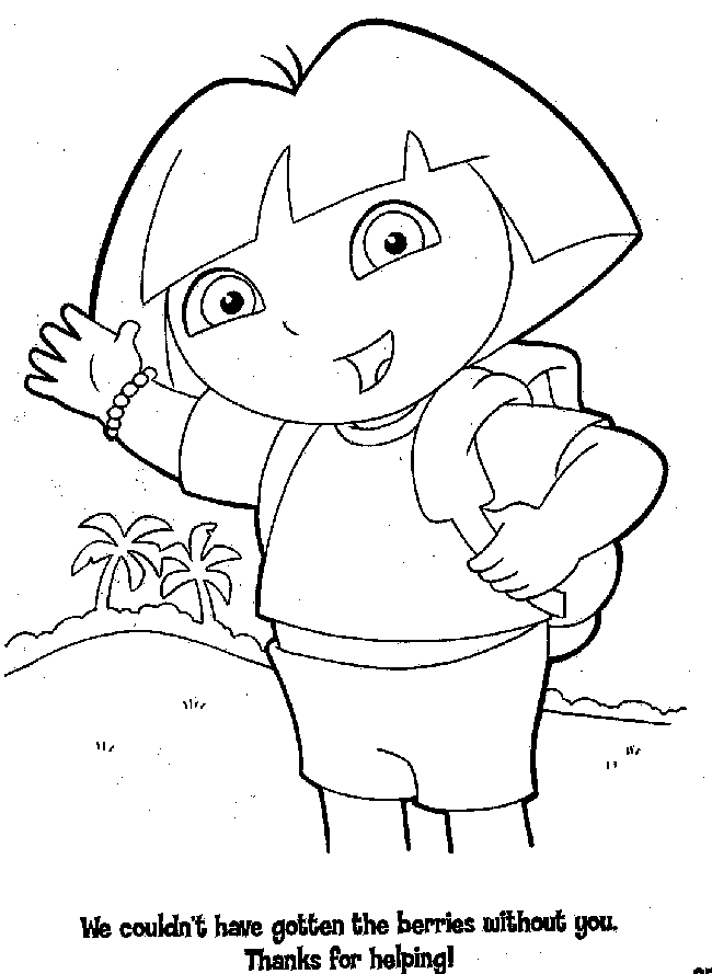 Dora Coloring in Pages 12